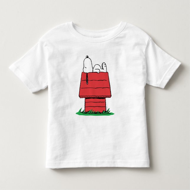 Camiseta De Bebé Peanuts Snoopy Dog House Birthday Toddler T-shirt (Anverso)
