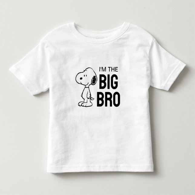 Camiseta De Bebé Peanuts Snoopy | Soy el Gran Hermano (Anverso)