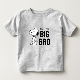 Camiseta De Bebé Peanuts Snoopy | Soy el Gran Hermano