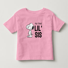 Camiseta De Bebé Peanuts Snoopy | Soy la hermana menor