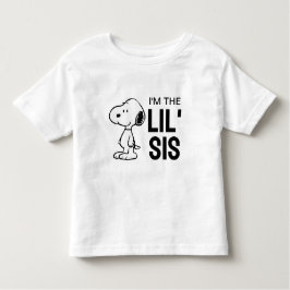 Camiseta De Bebé Peanuts Snoopy | Soy la hermanita
