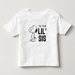 Camiseta De Bebé Peanuts Snoopy   Soy la hermanita