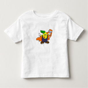Camiseta De Bebé Pear como pintador con pincel de pintura