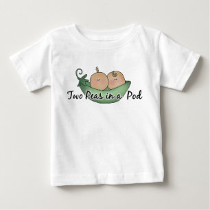 Camiseta de bebé Peas Twin unisex