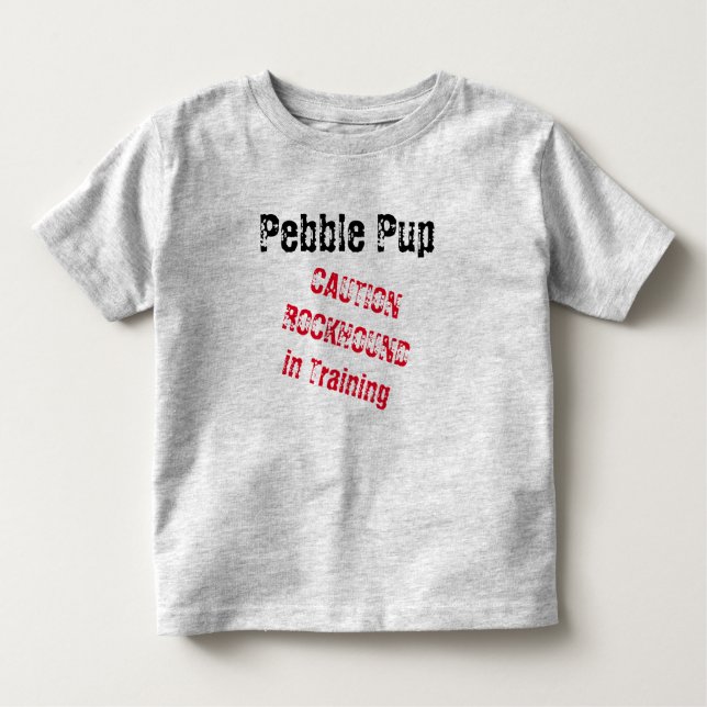 Camiseta De Bebé Pebble Pup Cautela Rockhound en entrenamiento 2t-6 (Anverso)