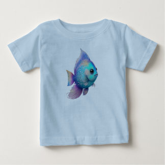 Camiseta De Bebé Peces de Colores de Cristal