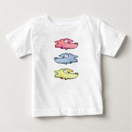 Camiseta De Bebé Peces felices nadando coloridos