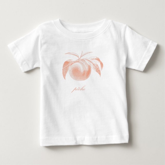 Camiseta De Bebé Pêche (Peach (Anverso)
