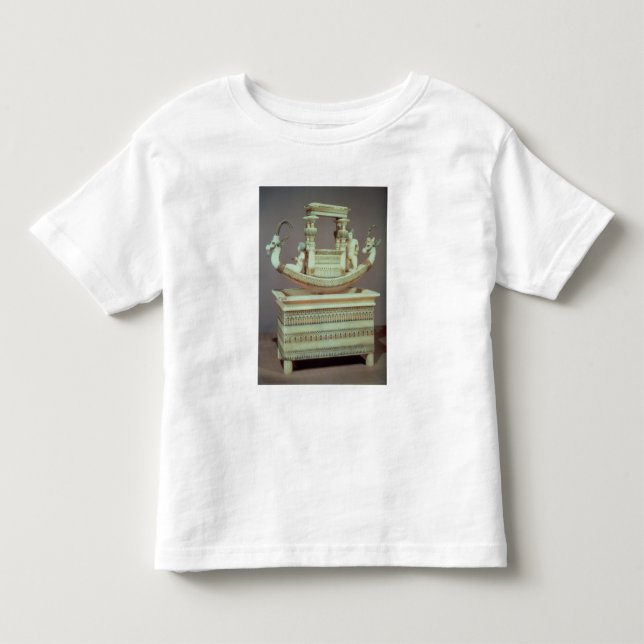 Camiseta De Bebé Pecho con un barco adornado con dos cabezas (Anverso)