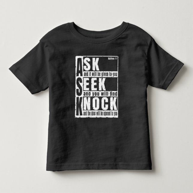Camiseta De Bebé pedir buscar llamar  (Anverso)