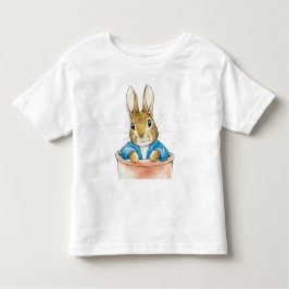 Camiseta De Bebé Pedro el conejo sentado en una olla