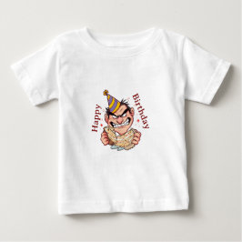 Camiseta De Bebé Pegatina divertida de cumpleaños