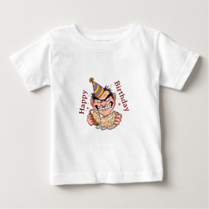 Camiseta De Bebé Pegatina divertida de cumpleaños