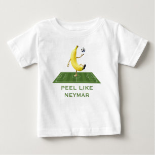 Camiseta De Bebé Pela Como un Campeón Banana de Fútbol Divertida Pe
