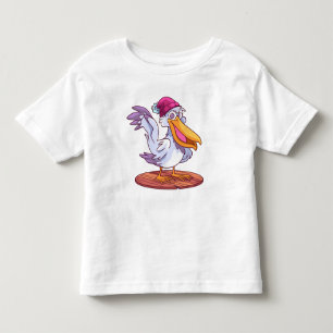 Camiseta De Bebé Pelícano de Navidad de Dibujo a Mano Dibujado