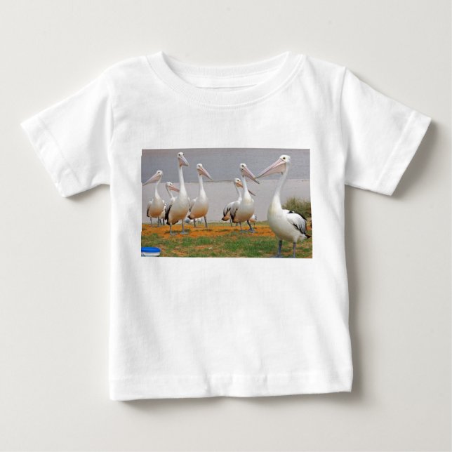 Camiseta De Bebé Pelícanos en Kalbarri, Australia Occidental (Anverso)