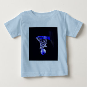 Camiseta De Bebé pelota de baloncesto azul