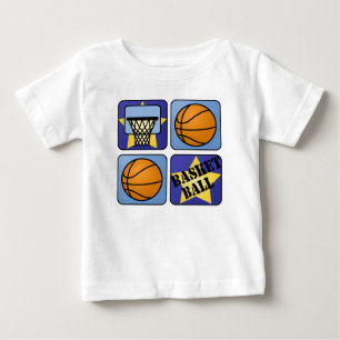 Camiseta De Bebé Pelota de baloncesto azul