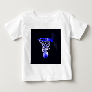 Camiseta De Bebé pelota de baloncesto azul
