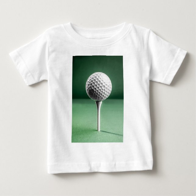 Camiseta De Bebé Pelota de golf en Tee (Anverso)