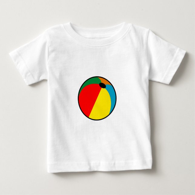 Camiseta De Bebé Pelota de playa (Anverso)