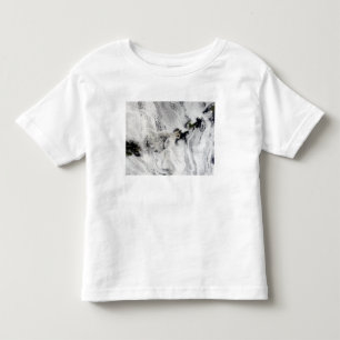 Camiseta De Bebé Penacho del volcán de Okmok, islas Aleutian
