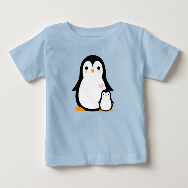 Camiseta De Bebé Penguin Baby Shower (Anverso)
