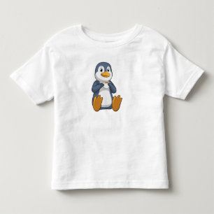 Camiseta De Bebé Penguin con Copa de Café