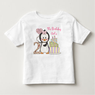 Camiseta De Bebé Penguin Cutie - Chica Segundo cumpleaños