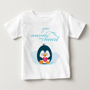 Camiseta De Bebé PENGUIN "me calientas el corazón"