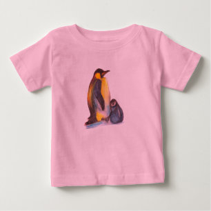 Camiseta De Bebé Penguins Baby Tutu Bodysuit, Rosa