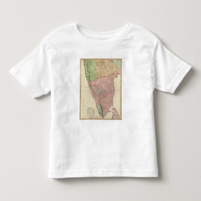Camiseta De Bebé Península compuesta de la India (Anverso)