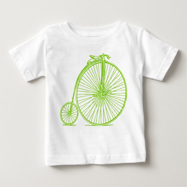 Camiseta De Bebé Penny Farthing - Martian Green (Anverso)