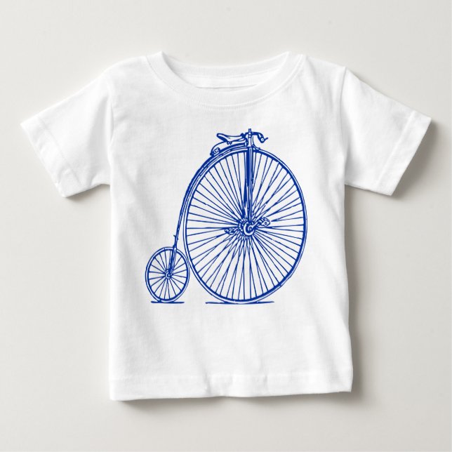 Camiseta De Bebé Penny Farthing - Navy (Anverso)