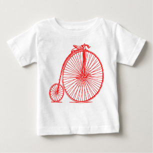 Camiseta De Bebé Penny Farthing - Rojo