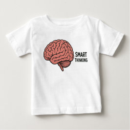 Camiseta De Bebé Pensamiento inteligente El poder del cerebro