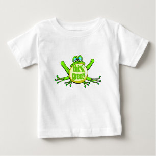 Camiseta De Bebé Pensar en verde
