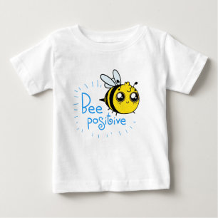 Camiseta De Bebé Pensar positivamente Bee Positivo Abeja