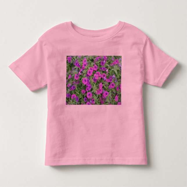 Camiseta De Bebé Peple Petunias Toddlers Ringer T-Shirt (Anverso)