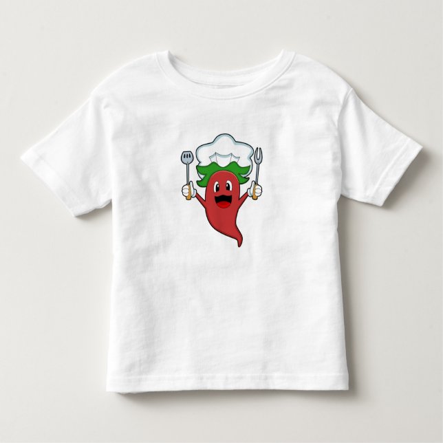 Camiseta De Bebé Pepper Vegan Cook (Anverso)