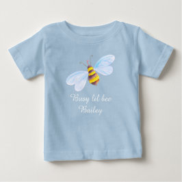 Camiseta De Bebé Pequeña arte personalizado pintado abeja ocupada