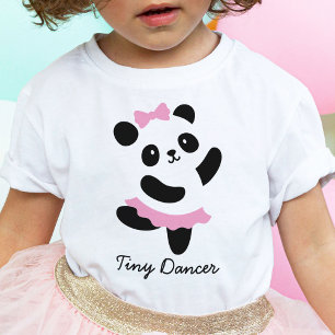 Camiseta De Bebé Pequeña bailarina bailando Panda Ballerina T-Shirt