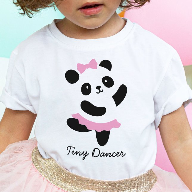 Camiseta De Bebé Pequeña bailarina bailando Panda Ballerina T-Shirt (Subido por el creador)