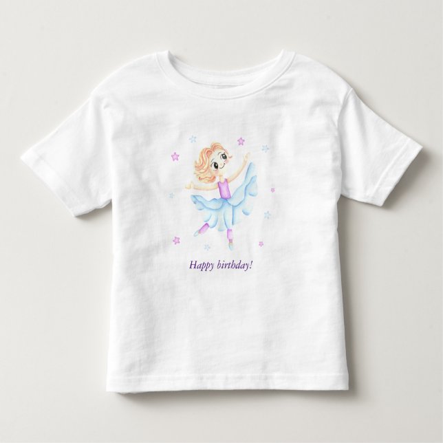 Camiseta De Bebé Pequeña bailarina de chica de jengibre (Anverso)