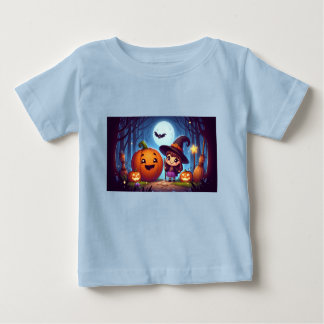 Camiseta De Bebé Pequeña Bruja de Halloween