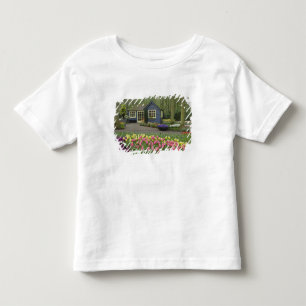 Camiseta De Bebé Pequeña cabaña de tienda de flores, Keukenhof Gard