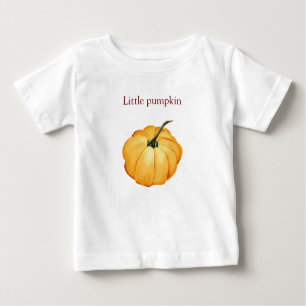 Camiseta De Bebé pequeña calabaza acuarela T-Shirt