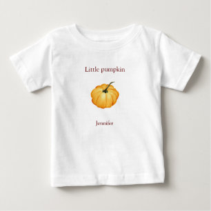 Camiseta De Bebé pequeña calabaza acuática con el nombre de la cami