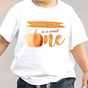 Camiseta De Bebé Pequeña Calabaza Cae Primer Cumpleaños