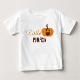 Camiseta De Bebé Pequeña calabaza cutícula Naranja de Halloween col